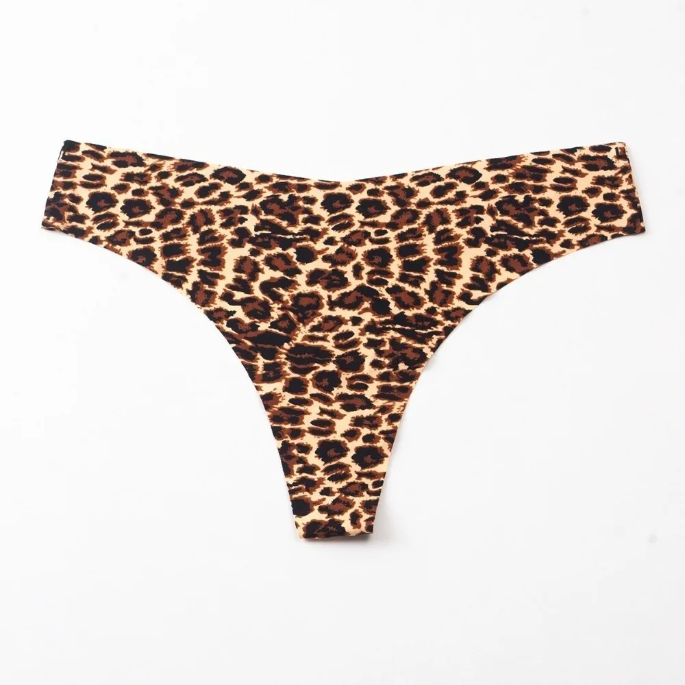 Comfortable Ice Silk Women's Thongs Low Waist Thin Seamless Briefs Lingerie Female Underwear Sports