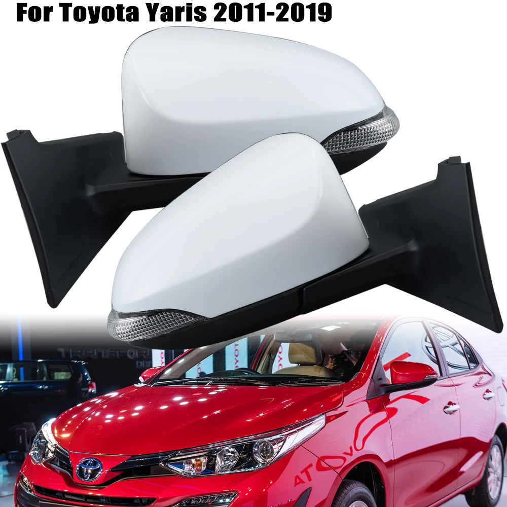 

Зеркало заднего вида с 7-контактным разъемом RHD в сборе для Toyota Yaris NCP13 2011 2012-2019, для правой руки, водителя, крыла, дверного зеркала, автомобильные аксессуары