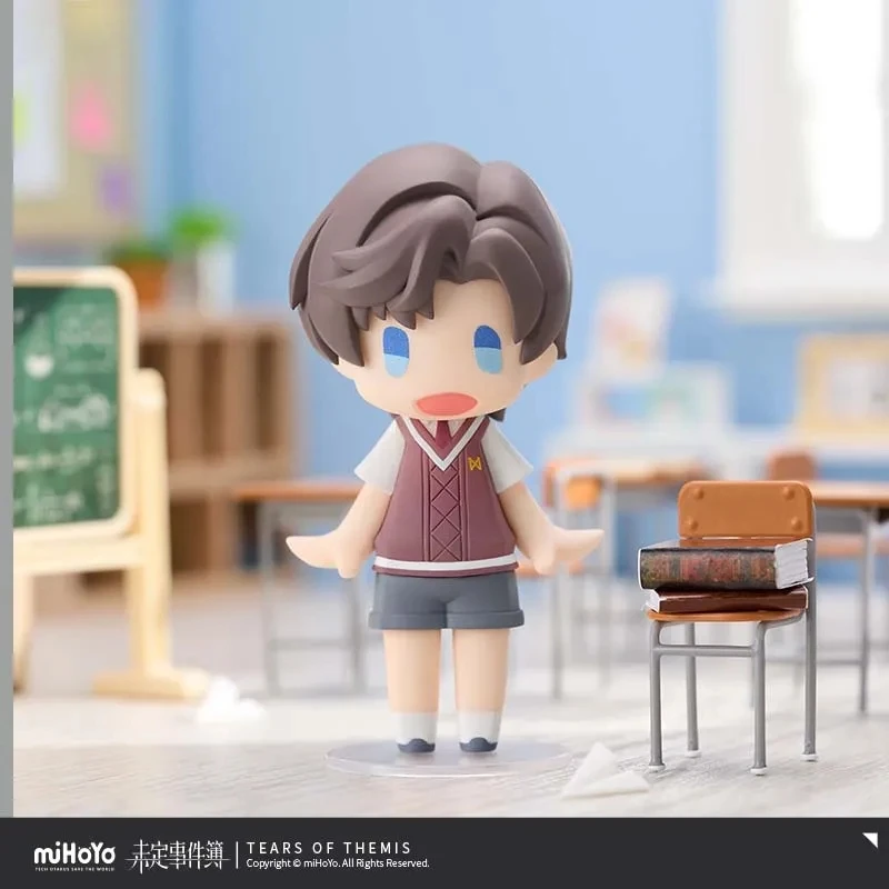 لعبة MiHoYo الرسمية دموع ثيميس مرحبا! ابتسامة جيدة Q-نسخة دمية ماريوس أرتيم الجناح زخرفة أنيمي الشكل تأثيري هدايا عيد الميلاد