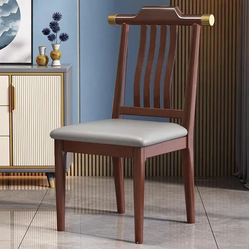 Dining Room Nordic Furniture Lounge Chair All Solid Wood Dining Chairs Backrest Minimalist Modern Chinese Style Restaurant Hotel
