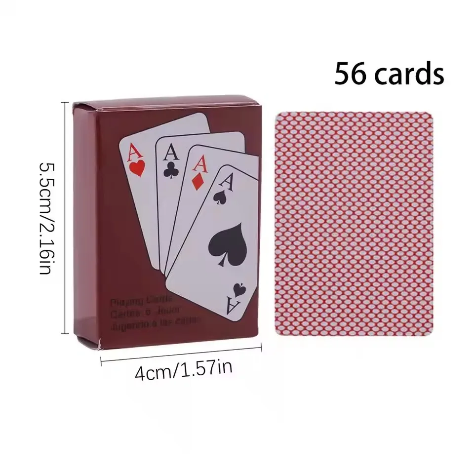 1 Decks Mini Playing Cards Small Miniature Traveling Deck Poker Cards  Portable House Playing Cards Party Games Outdoor Climbing