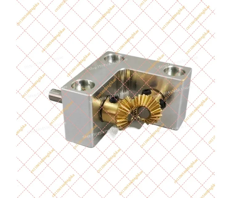 1:1 Ratio 90 Degree Right Angle Bevel Gearbox Converter, 4mm Input Output Shaft Small Precision Gear Reducer for Transmission