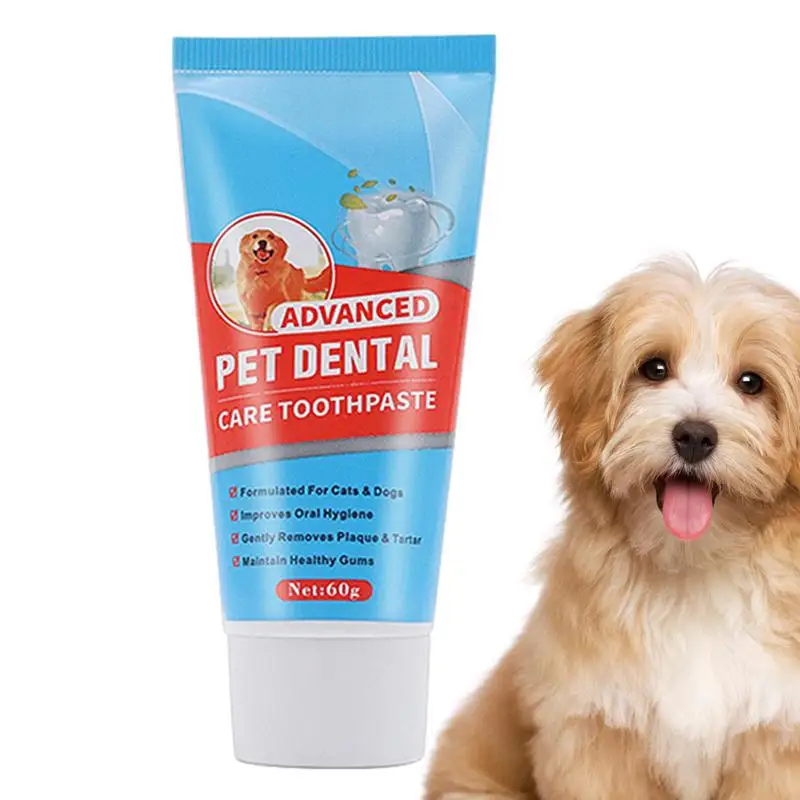 Cat Toothpaste Breath Freshener Dog Oral Care Toothpaste 60g Safe Convenient And Effective Cat Oral Care Toothpaste For Pets