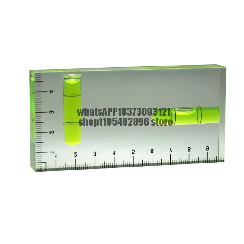 Transparent rectangular high-precision T-type level L-type small household magnetic horizontal bubble level level