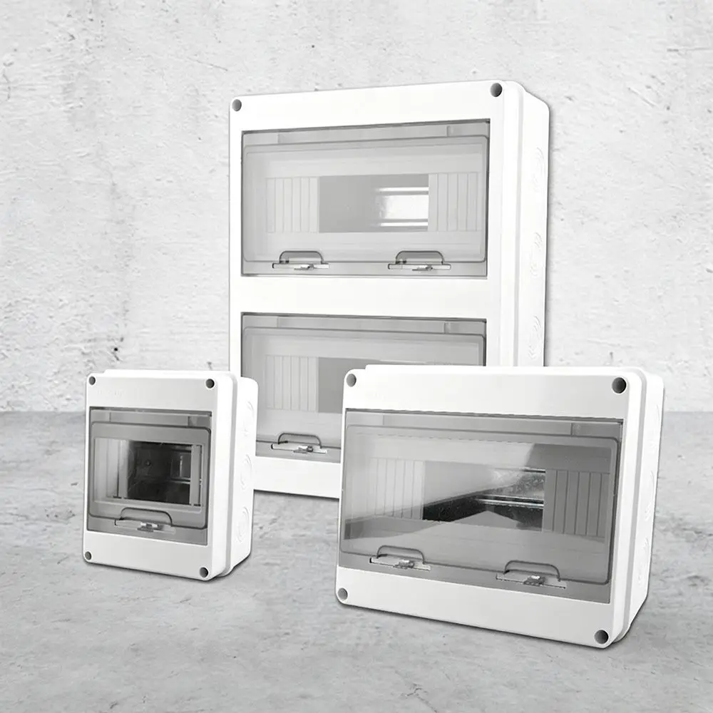 2/3/5/6/8/WAY Electrical Distribution Box Waterproof HT Series Junction Box Transparent Hinged Cover Sealing Gasket