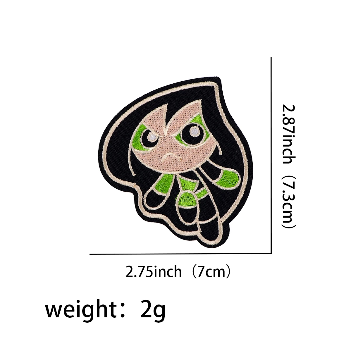 Cartoon Cool Girl Embroidered Patches for Clothing Patches on Clothes Stickers Iron on Patches Stripes DIY Appliques