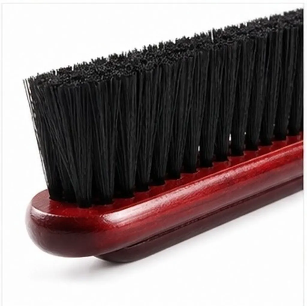 2Pcs Pool Table Cleaning Brush Set Wooden Handle Horsehair Style Bristles Non Scratch for Billiard Table Felts Club Home Use