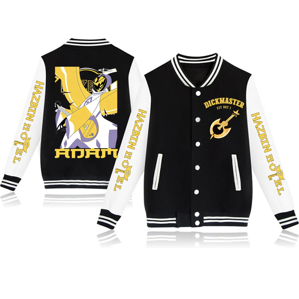 سترة بغطاء للرأس بتصميم جرافيك من Hazbin Hotel Adam، سترة هاراجوكو بأكمام طويلة، هدية للمروحة #1