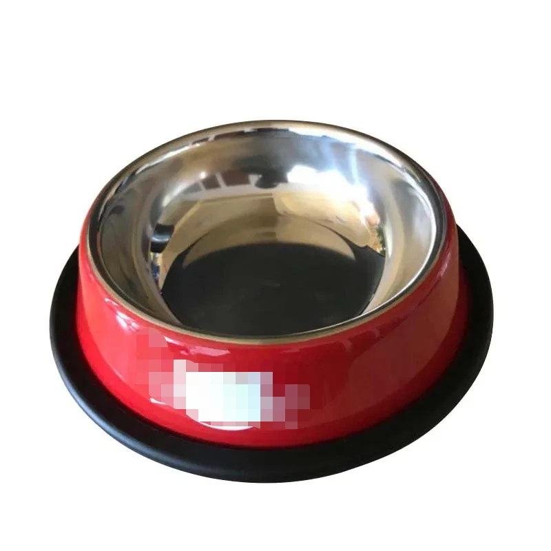 New Assemblable Multicolor Stainless Steel Dog Cat Bowl Non-slip Non-fall Eat Drink Pet Food Container Feeder Dish Bowl For cats