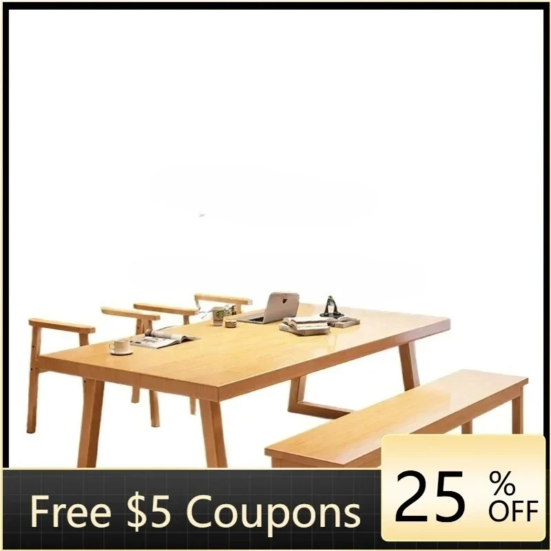 Solid Wood Desk Home Living Room Computer Desk Multifunctional Workbench Desk