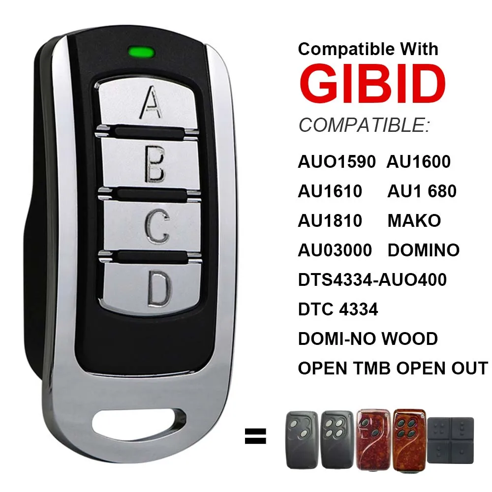 GIBIDI AU1600 AU1610 AU1680 AU1810 AU01590 Garage Door Remote Control Duplicator 433MHz GIBIDI AU1680 WOOD DOMINO Remote Control