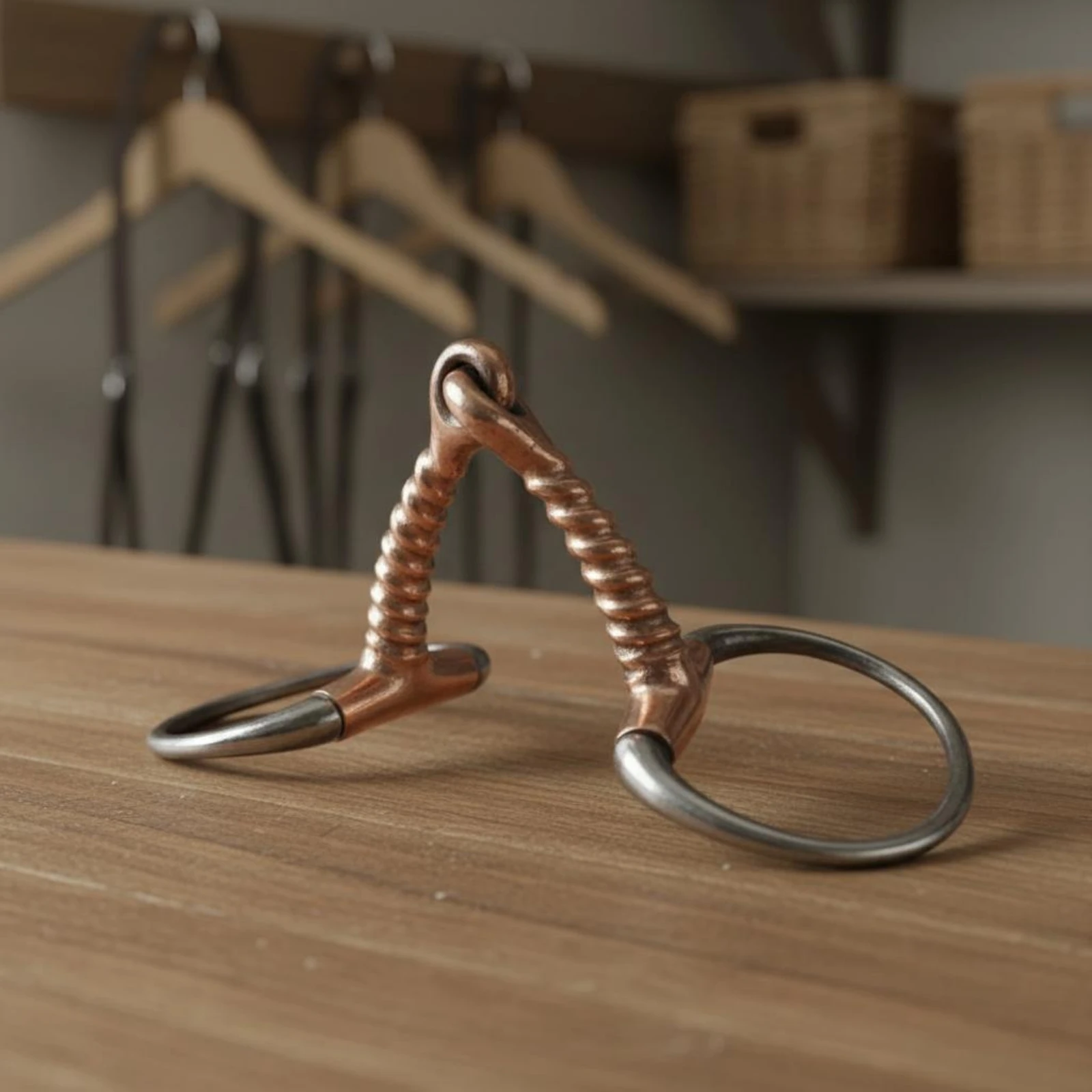 copper-mouth-horse-bit-long-lasting-metal-twisted-horse-bit-riding-tack-rust-resistant-comfortable-mouthpiece-for-riders