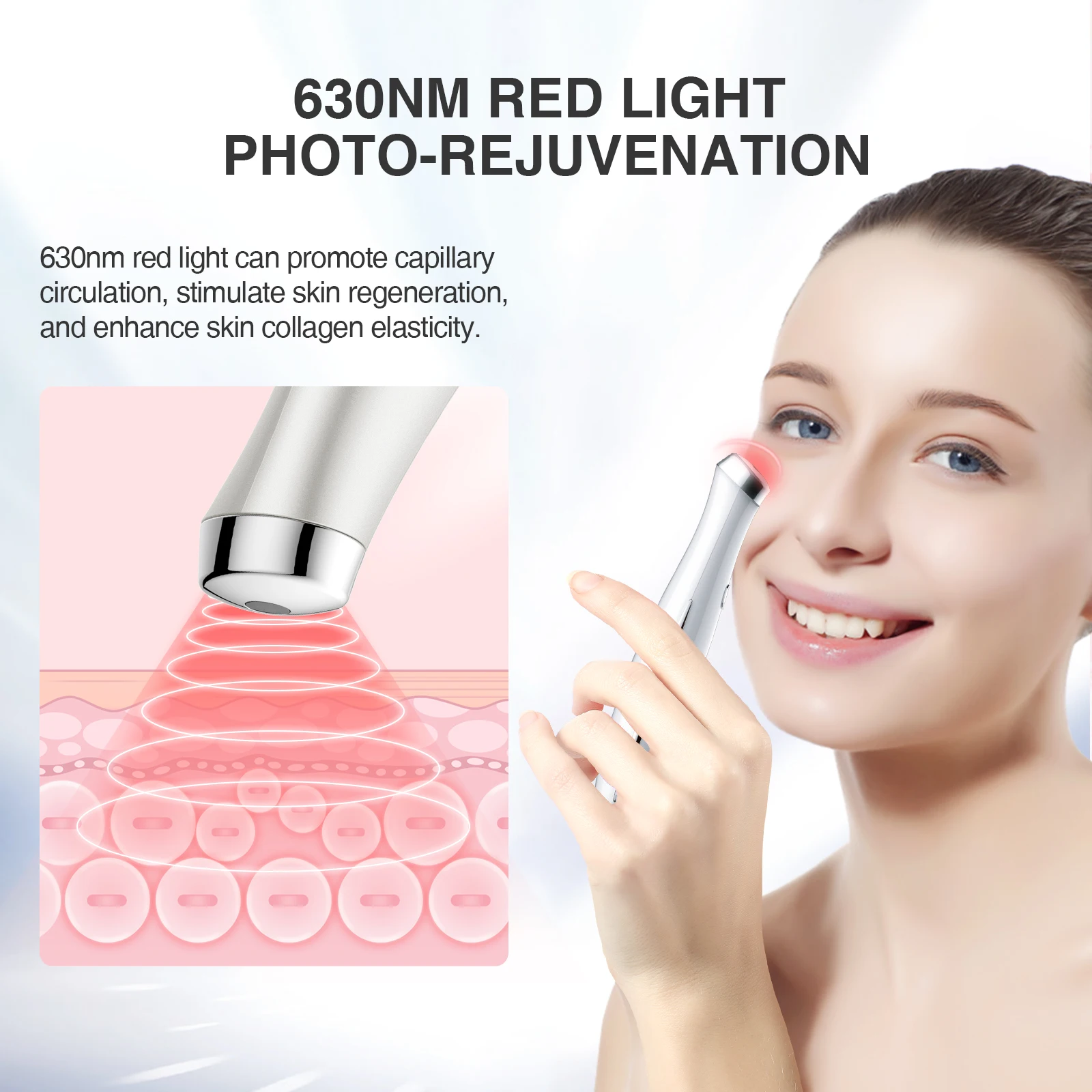 Smart Library TOUCHBeauty Best-Selling Electric Eye Massage Wand Top Home SPA Instrument With USB Charging EU Plug Anti-Puffines