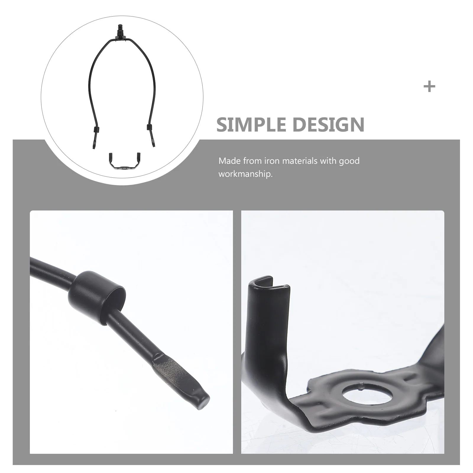 

Iron Lampshade Horn Frame Harp Support Metal Table Floor Light Parts Kit Home Office Gift Cow Horn Style Adapter Ring Finial