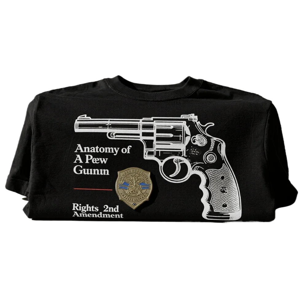 Anatomy of A Pew Gun Rights 2nd Amendment T-Shirt 100% Cotton O-Neck Summer Short Sleeve Casual Mens T-shirt Size S-3XL