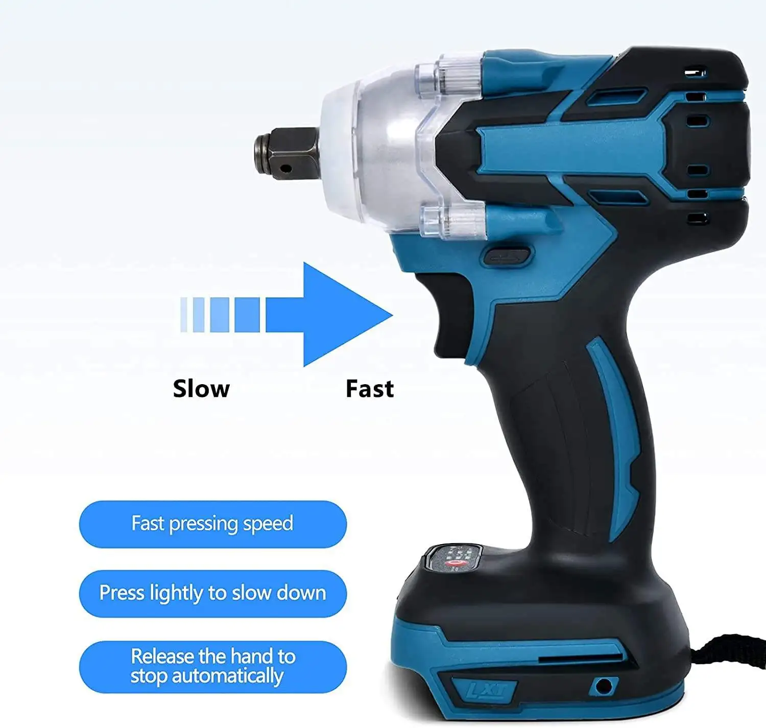 

hot selling products Industry Power Screw Drivers High Torque 68 Volt Brushless Li-ion Battery Electric Cordless Impact Wrench