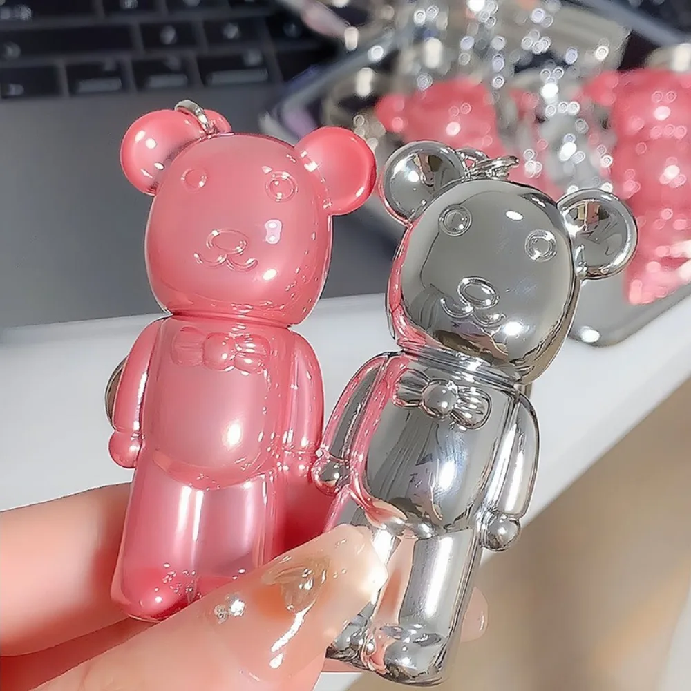 لطيف المفاتيح قلادة الدب الشفاه الصقيل ضبابي المخملية ترطيب ماتي أحمر الشفاه طويلة الأمد المخملية الشفاه الطين