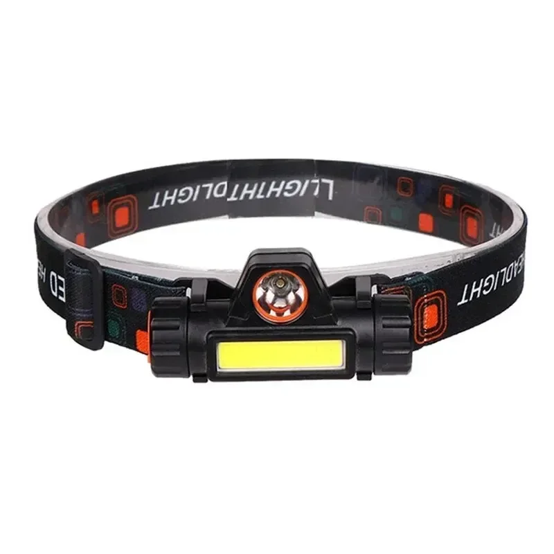 Q5 COB Led Headlamp Powerful Built-in 18650 Battery Outdoor Camping Fishing Headlight Stepless Dimming