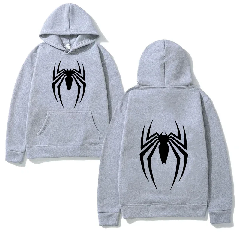 2025 New Men's Street Fashion Spider Printed Hoodies Women Men Casual Funny Loose Hoodie Spiderman Cool Sweatshirt Men's Clothes