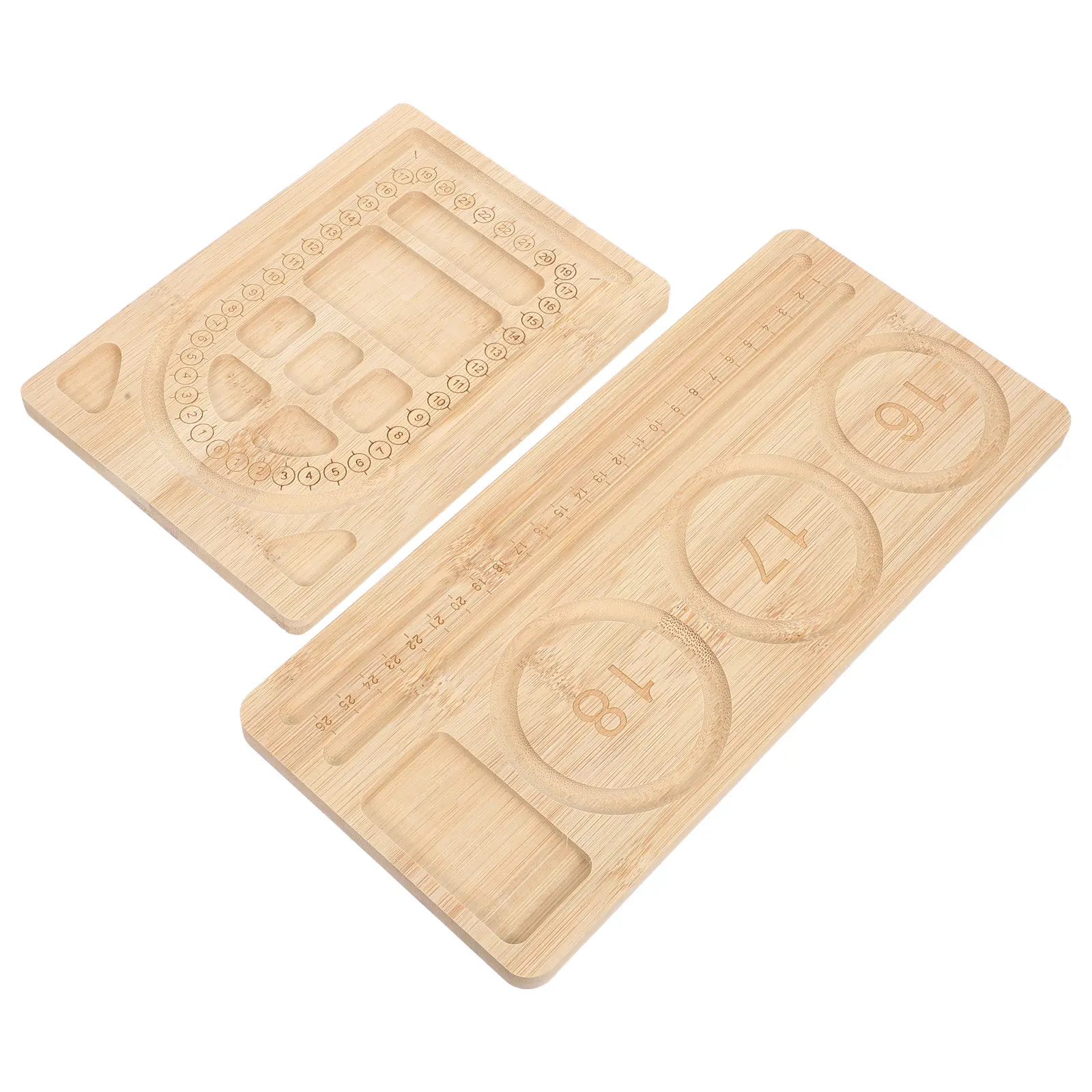 

Bamboo Beading Board Tray for Jewelry Making Bracelets DIY Craft Organizer with Anti-Slip Surface Compartment Design Portable