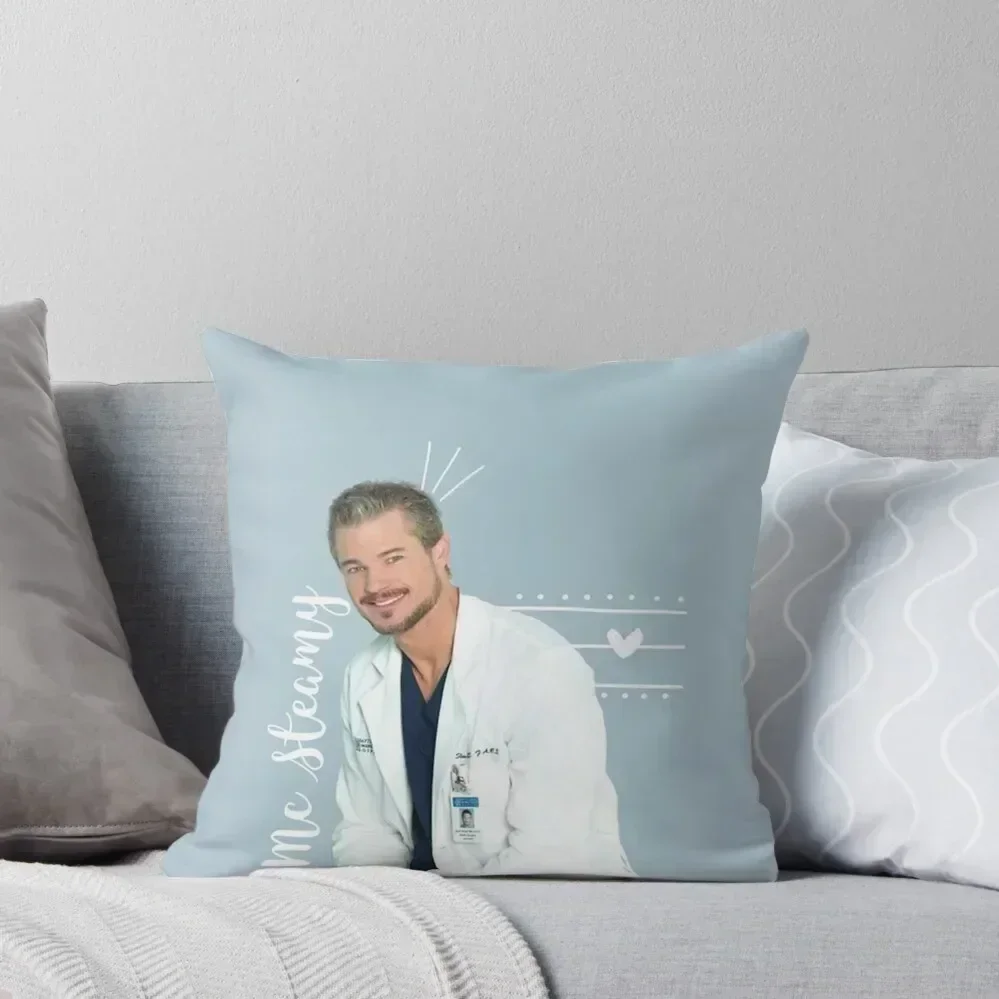 

Mark Sloan - McSteamy Throw Pillow Cushion Child Cushions Cover Pillows Aesthetic luxury covers pillow