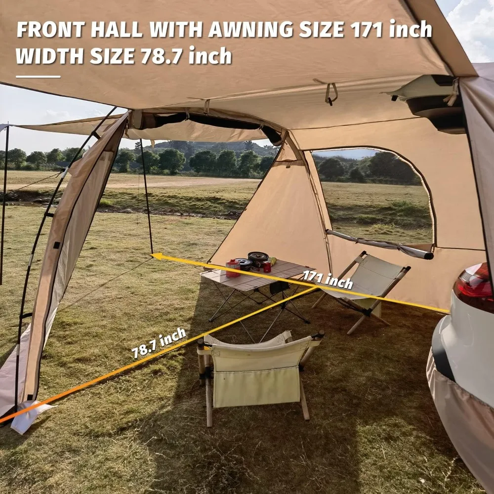 Car SUV Tents for Outdoor Travel Gazebo Pergola Shed Backsplash Awning Tents for Camping Tent Shade Garden Supplies Home