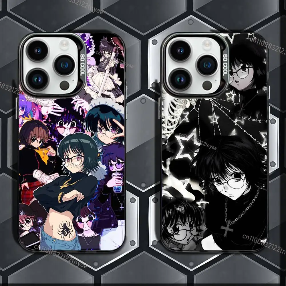 

Cool S-Shizuku M-Murusaki Phone Case IMD Phone Case For IPhone 17,16,15,14,13,12,11 Pro Max Plus Color Silver Cover BLACK TPU