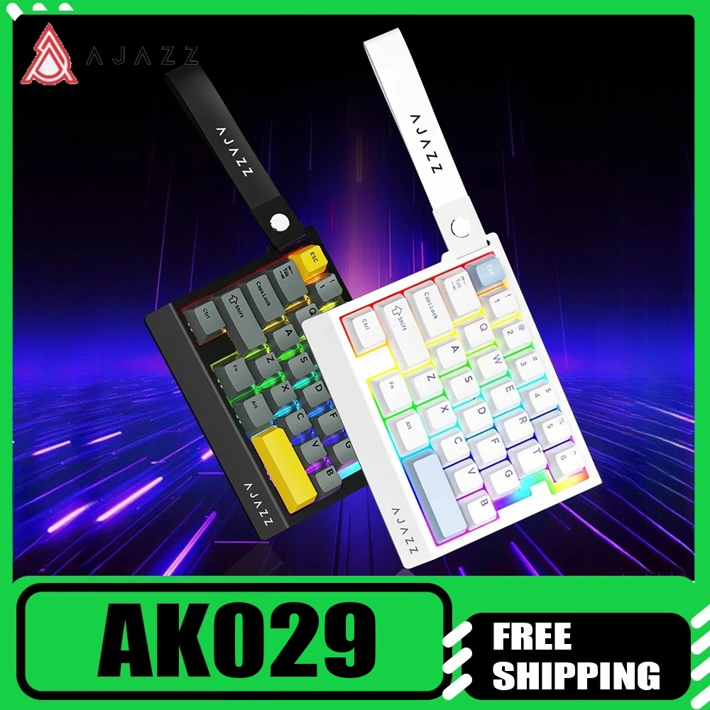

Игровая клавиатура AJAZZ AK029 HE с возможностью горячей замены, переключатель с эффектом Холла, поддержка 8 кГц, скорость запуска, низкая задержка, веб-драйвер 0,01 мм RT