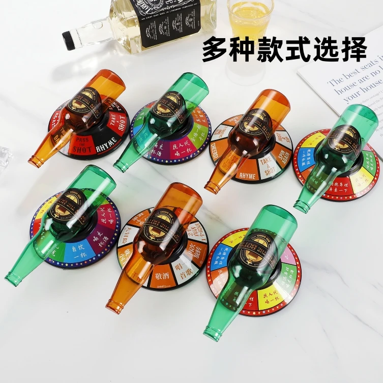 Drinking turntable creative toys, entertainment game props bar KTV drinking supplies penalty wine turntable wine table