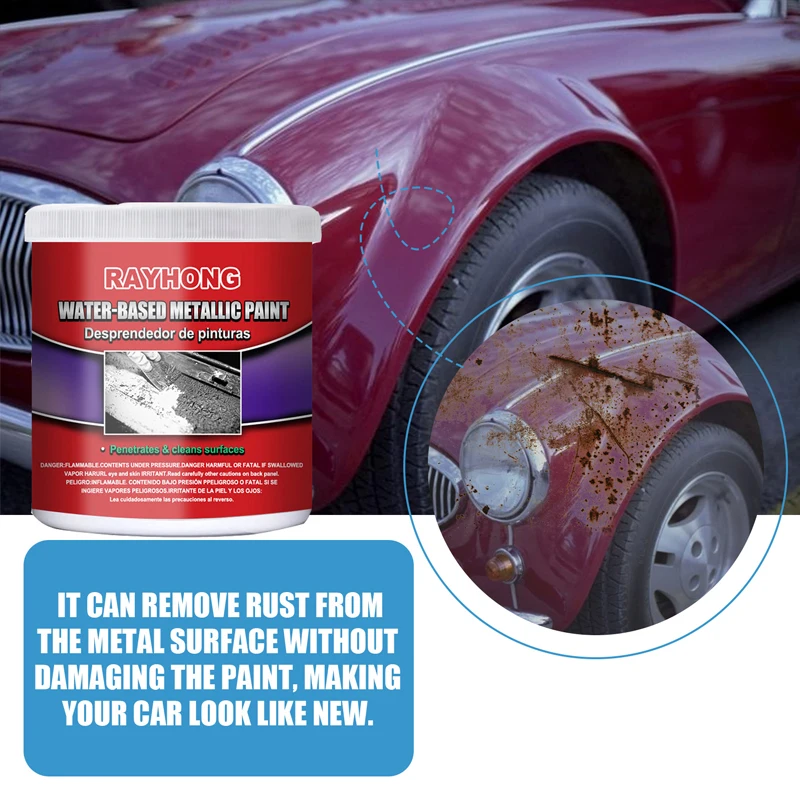 100g Car Anti-rust Rust Remover Multi Purpose Paste Chassis Rust Inhibitor Converter Repair Iron Metal Surfaces Maintenance