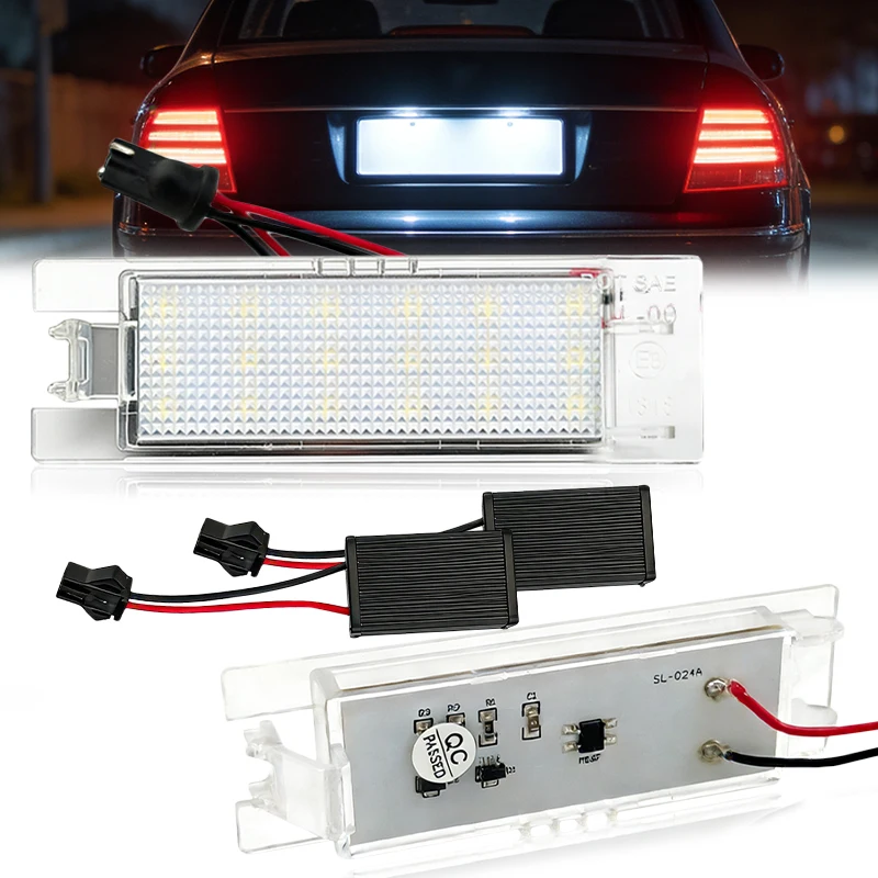 2x LED CANBUS Kennzeichenbeleuchtung für Vauxhall Opel Astra H J Corsa C D Insignia Meriva
