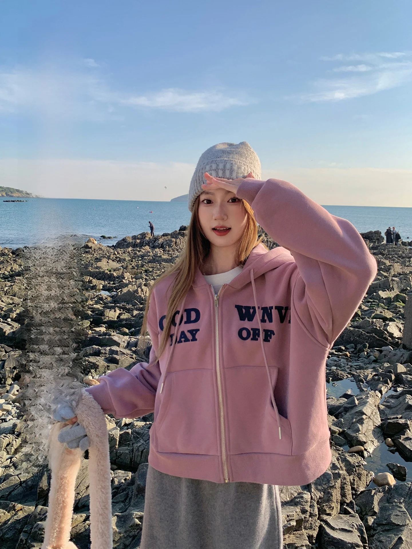 

Женская зимняя толстовка-кардиган на молнии с капюшоном, утепленная флисом, в американском ретро-стиле, из хлопка, с длинными рукавами