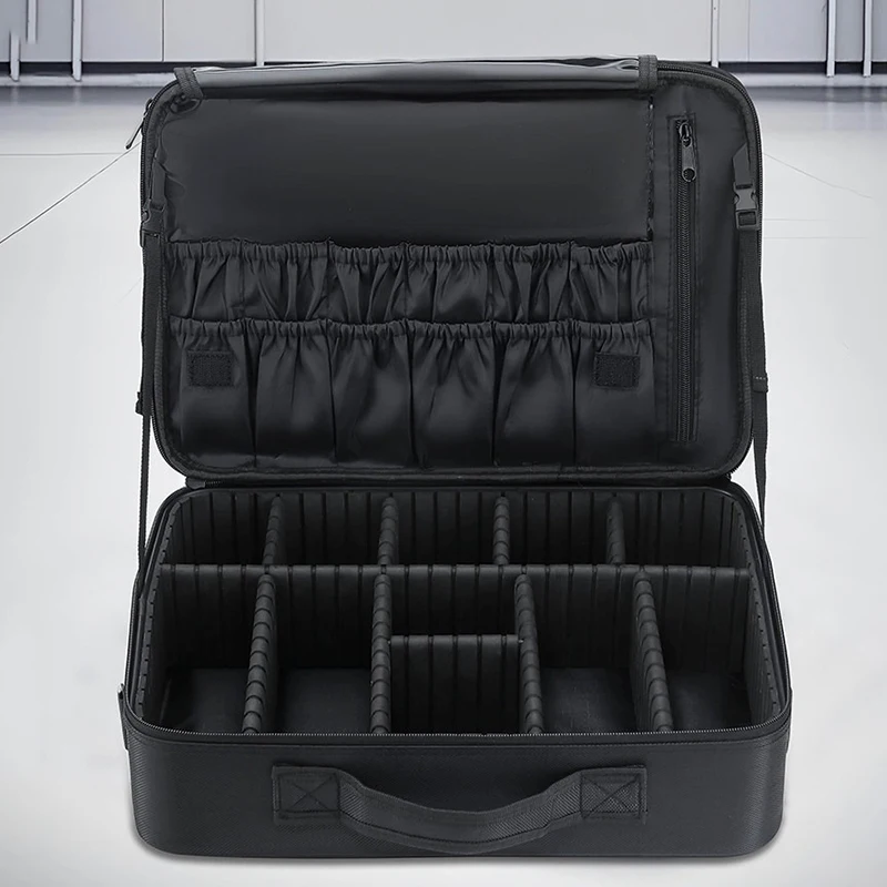 Multifunctional Tool Bag 3 Layer Waterproof Tool Storage Bag Portable Repair Worker Handbag Large Thickened Oxford Cloth Toolkit