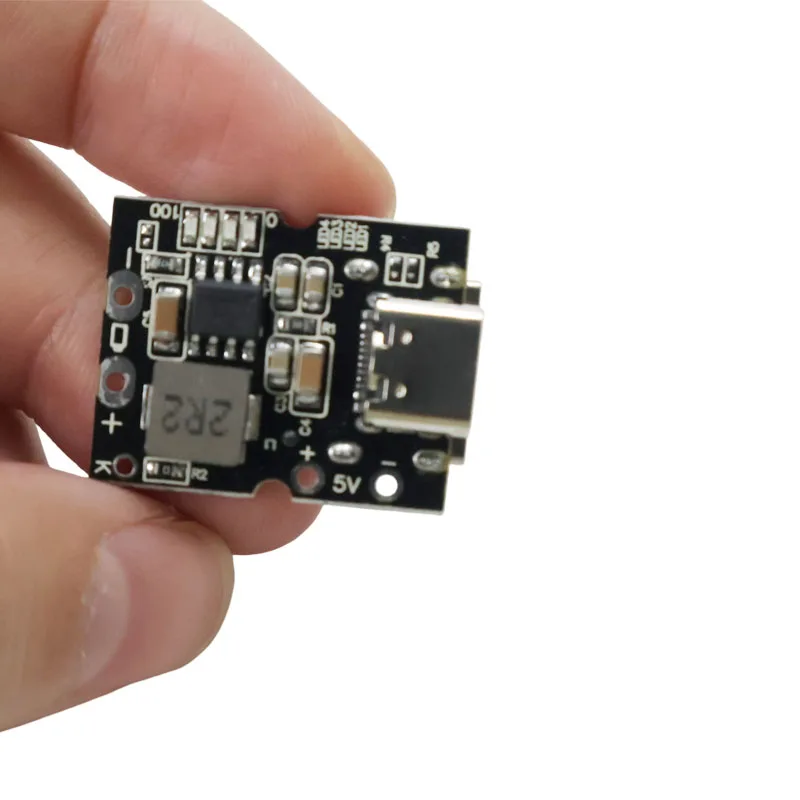 5V 2A Type-C USB Boost Converter Step-Up Power Module  Battery Charging Protection Board LED Display USB For DIY Charger
