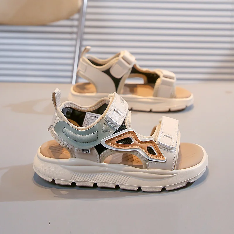 Princess Sandals Summer Cartoon Girl Shoe Soft Sole Baby Casual Sandals Anti-Slip Beach Shoe Flat Sandals Kid Shoes fashion