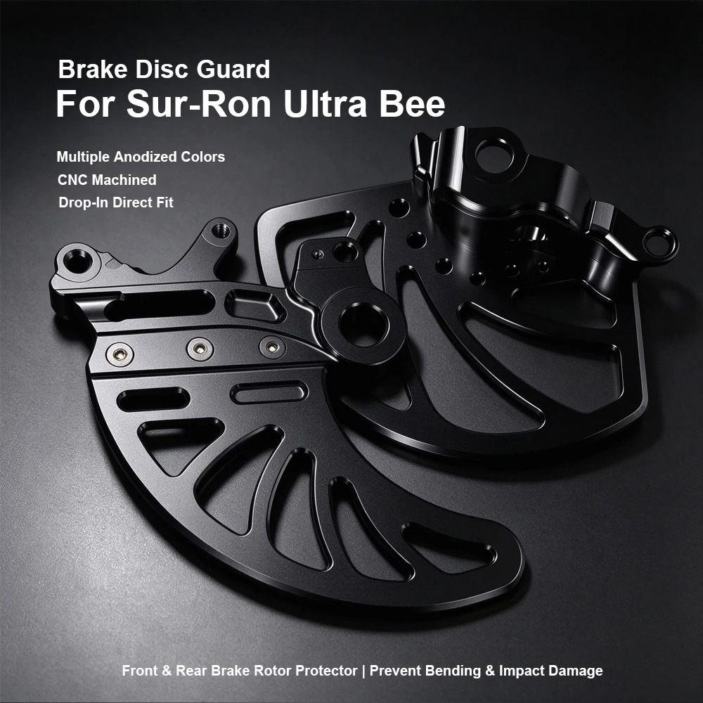 Front Rear Brake Disc Guard Rotor Protector For Surron Ultra Bee E-dirt Bike Off Road Mod Accessories front rear disc guard