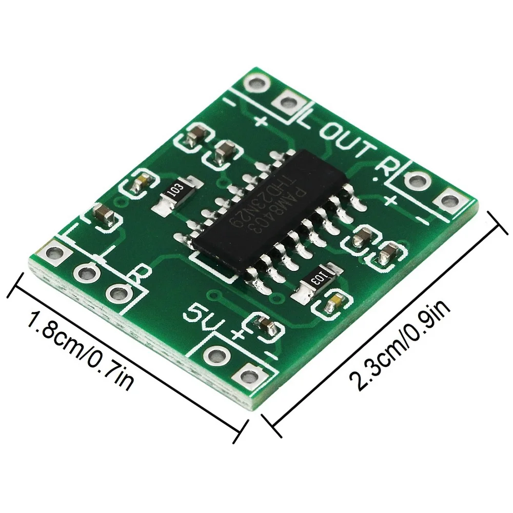 5 pz PAM8403 modulo scheda amplificatore di potenza digitale amplificatore in miniatura classe D amplificatore di potenza 2x3W alto 2.5V ~ 5V