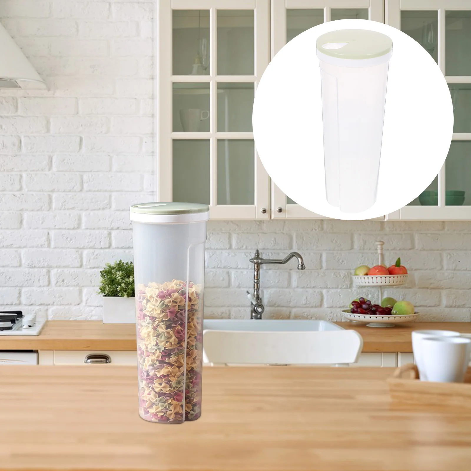 

Noodle Storage Box Pasta Containers Airtight Food Spaghetti Large Capacity Sealed Canister Dry Ingredients