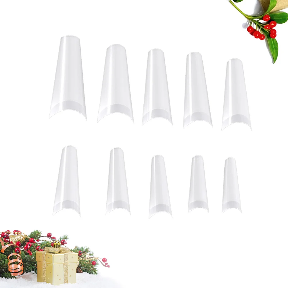 

500pcs Salon Tips Display Transparent Practice Chart For Nail Painting Manicure Accessories Nail Color Plates