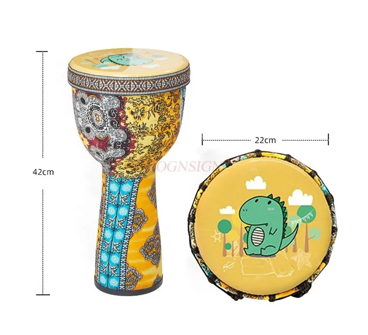 African drum 8-inch kindergarten children's hand drum beginner Lijiang, Yunnan professional percussion drum instrument