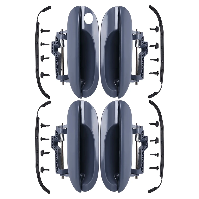 

4Pcs Outside Door Opener Handle 51218245461 51218245462 For BMW 5 Series E39 1997-2003 51218245463 51218245464/55/56-A85E