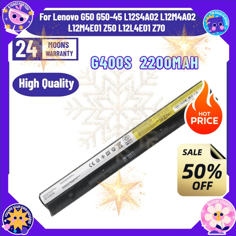 SWZY G400S L12L4A02 Battery for Lenovo G50 G50-45 L12S4A02 L12M4A02 L12M4E01 Z50 L12L4E01 Z70 L12S4E01 Z50-70 Z70-80 G505S G500S