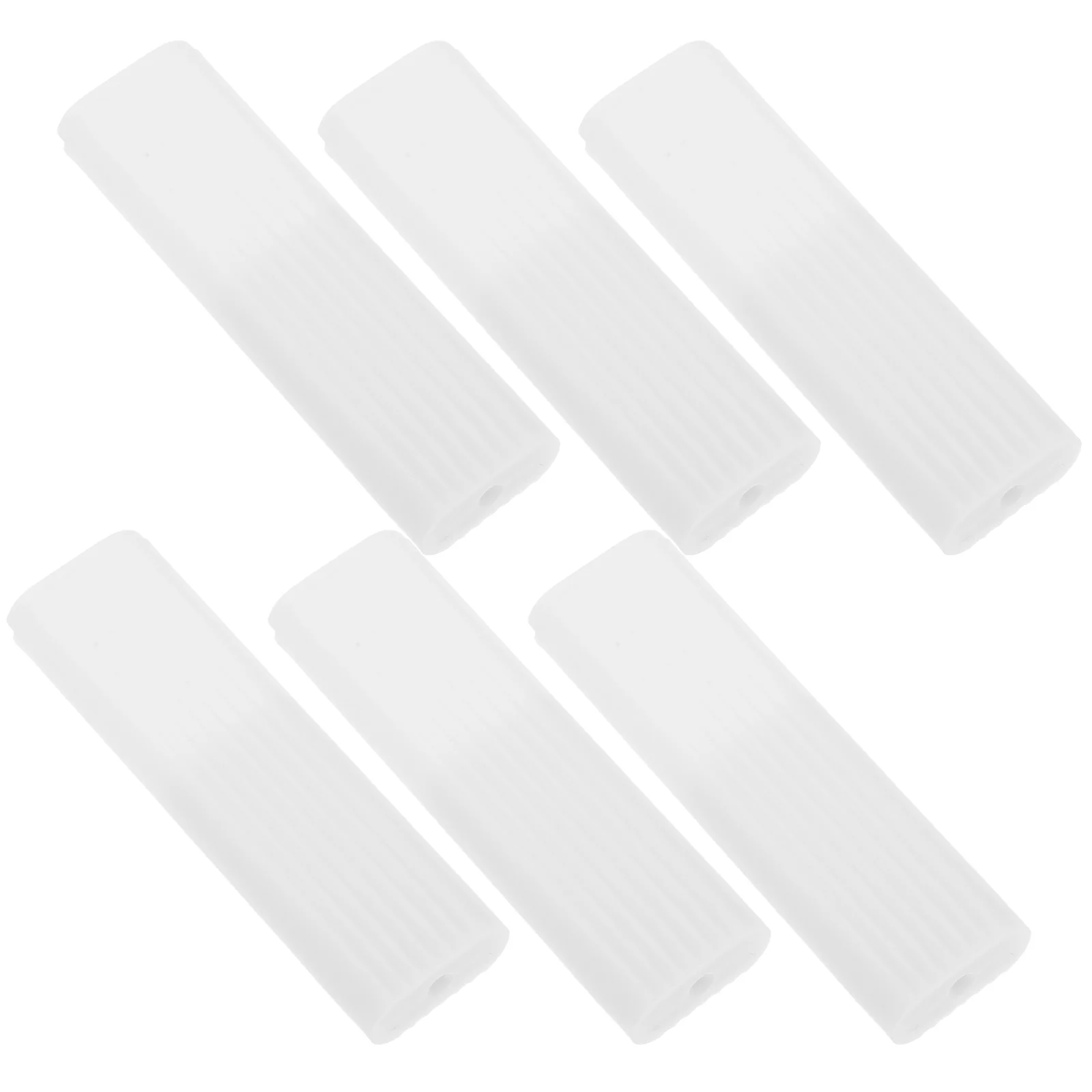 

6pcs White Square Hook Handle Blinds Chain Cord Weight Spare POM Material Easy Installation Compatible Curtains Window Treatment