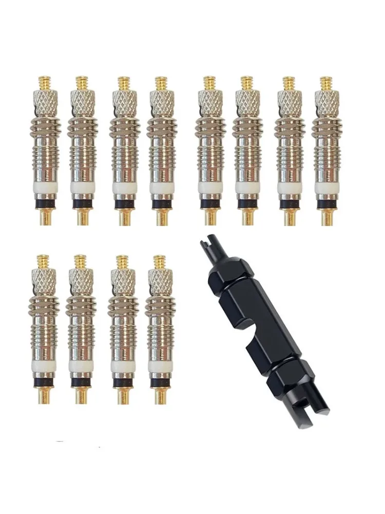 AliExpress 6/12PCS Presta Valve Core Remover Tool Brass Set for Bicycle Tubeless Tire Maintenance Compatible with Road MTB Bikes