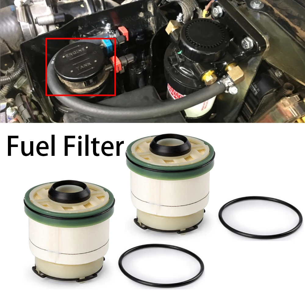 

2pcs AB399176AC Fuel Filter With O-Ring Diesel Oil Filter Replacement For Ford Ranger 2013-2017 For Mazda 1725552 U2Y0-13-ZA5