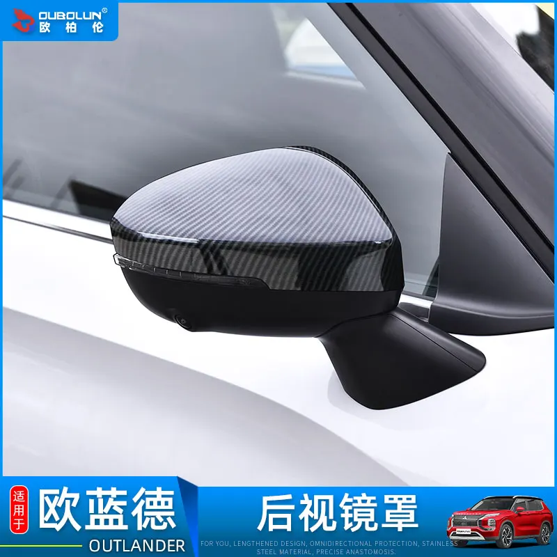 car assecories For Mitsubishi Outlander 2023 Abs Chrome Rearview Mirror Cover Trim/rearview Mirror Decoration Car Styling