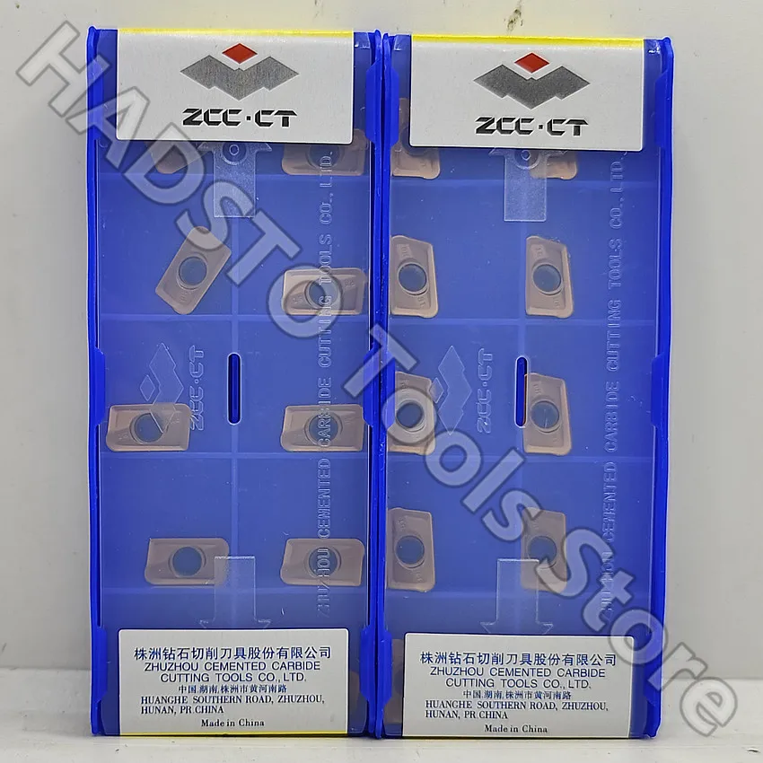 O carboneto insere inserções de trituração, lâmina CNC para aço inoxidável, APKT11T316-APM, YB9320, APKT11T316, APKT YB9320 ZCC.CT, 10 PCs/Box