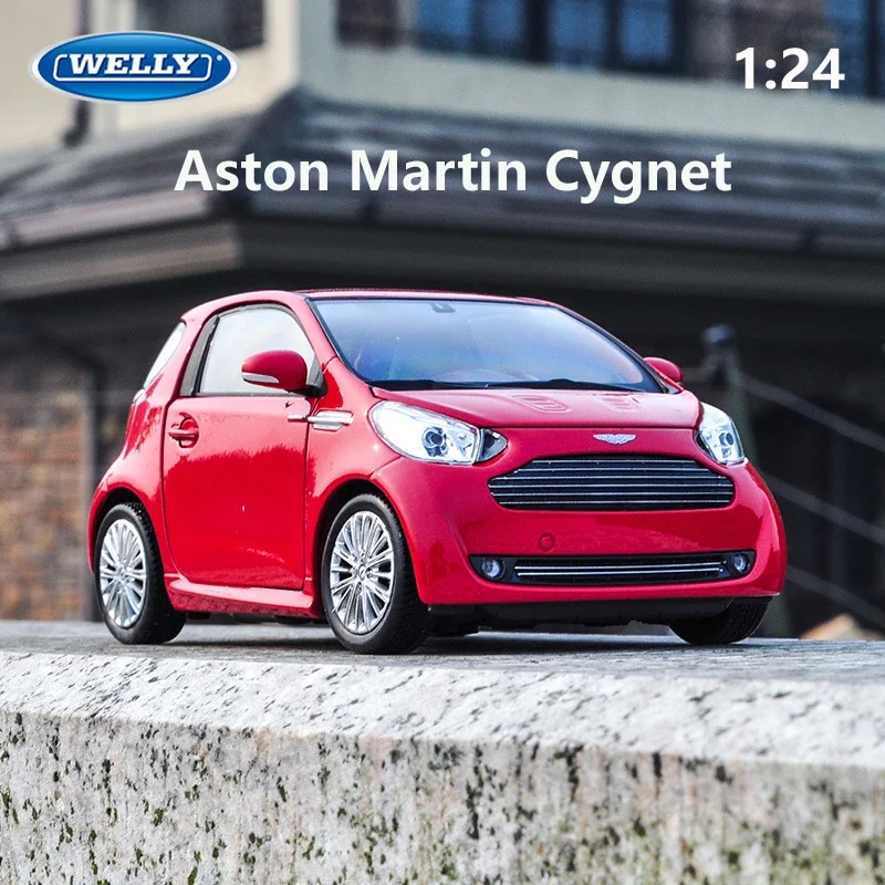 

WELLY литая в масштабе 1:24 машина Aston Martin Cygnet симулятор классический сплав миникар металлическая модель автомобиля игрушечный автомобиль для детей мальчиков Коллекция подарков