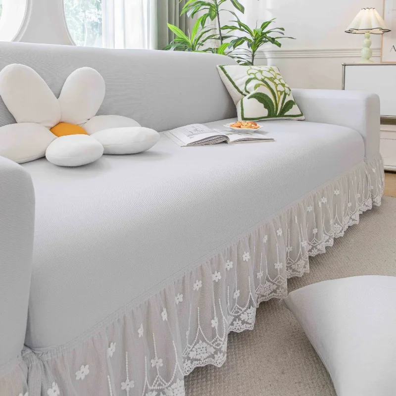 Elastic Sofa Cover Thicken Dust Cover Sofa Pad Jacquard Stretch Slipcovers Couch Covers 1/2/3/4/5 Seater Living Room Home Decor