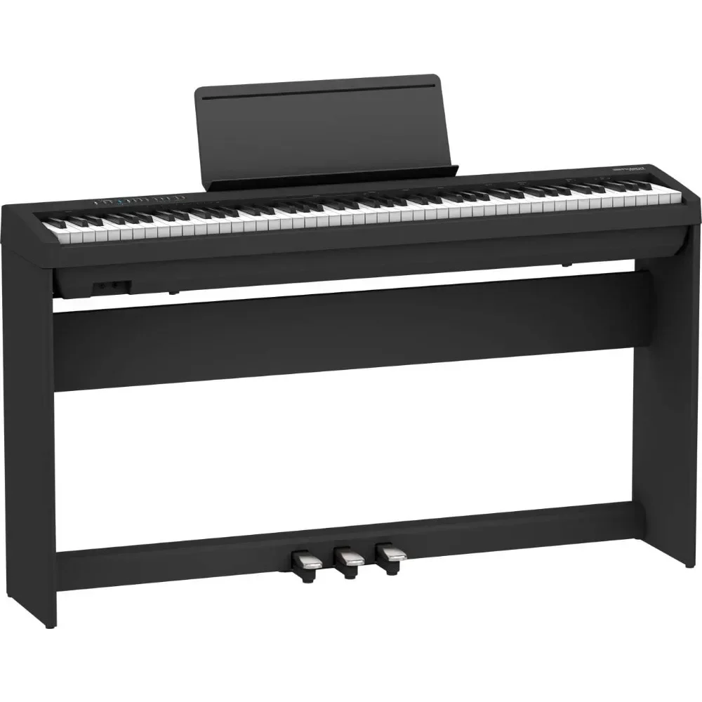 88-Key Digital Piano Black Bundle with KSC-70 Stand,KPD-70 Three Pedal Unit, Bench, Instructional DVD,and Polishing Cloth